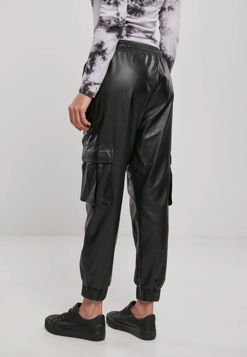 UC Faux Leather Cargo Pants