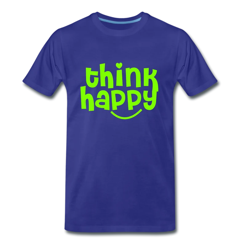Männer Premium Bio T-Shirt Think Happy