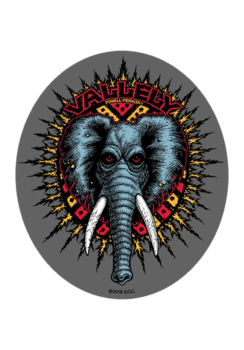 Mike Vallely Elephant 4,5" x 5,25" Sticker