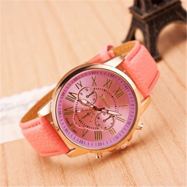 Fashion Frauen Luxus Quarzuhr Uhr