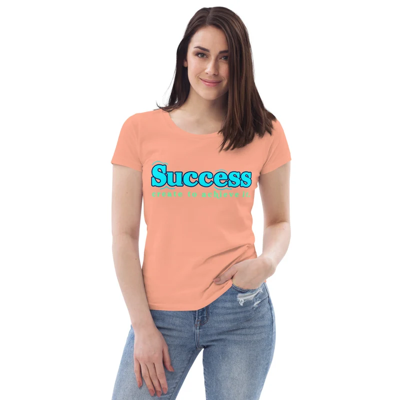 Success - Enganliegendes Öko-T-Shirt für Damen