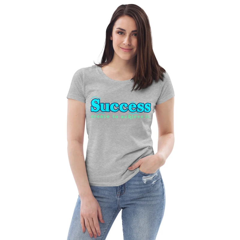 Success - Enganliegendes Öko-T-Shirt für Damen