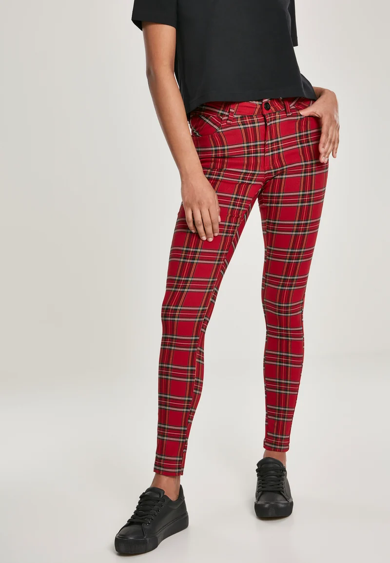 UC Skinny Tartan Pants