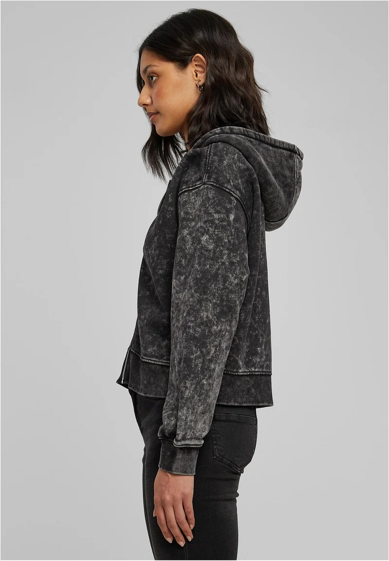 UC Short Oversized Towel Washed Zip Hoody