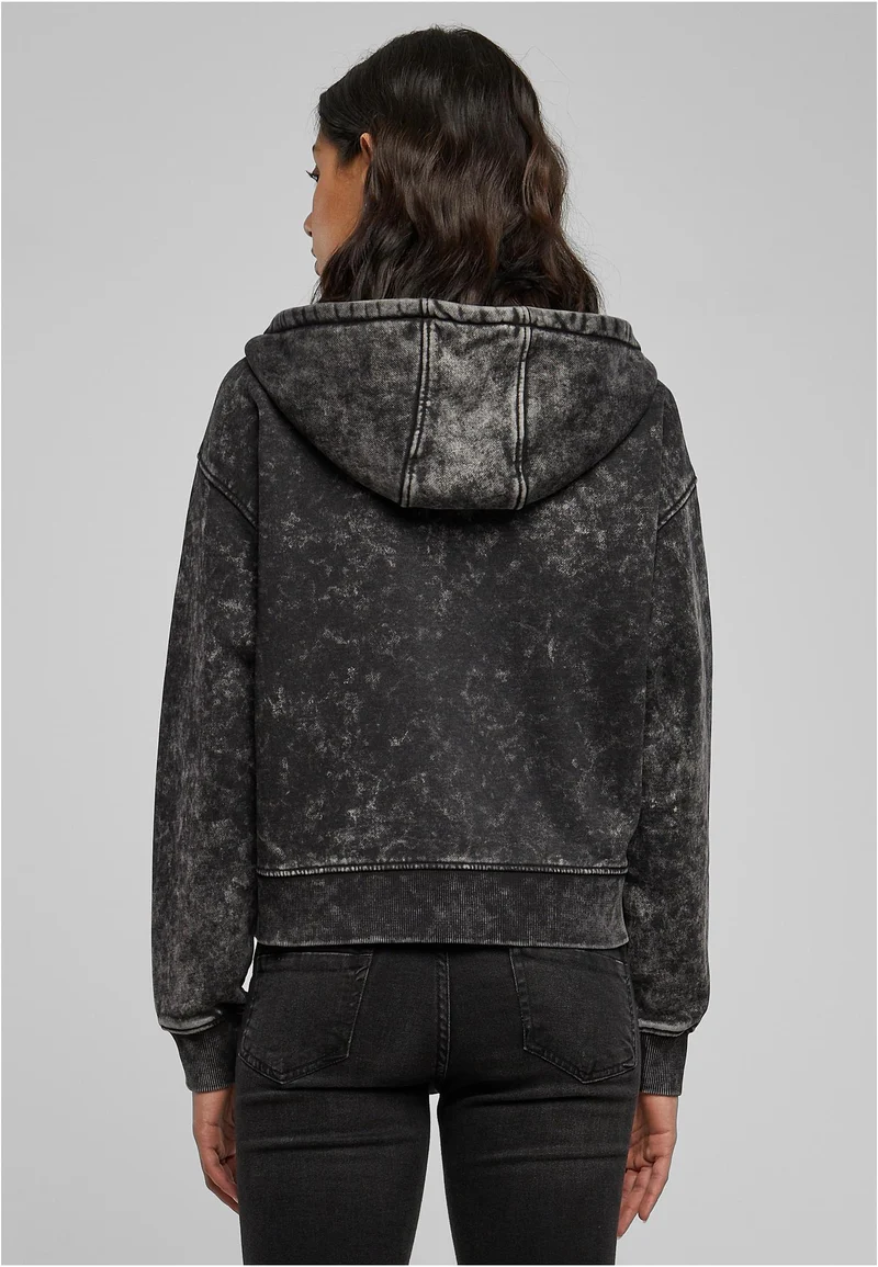 UC Short Oversized Towel Washed Zip Hoody