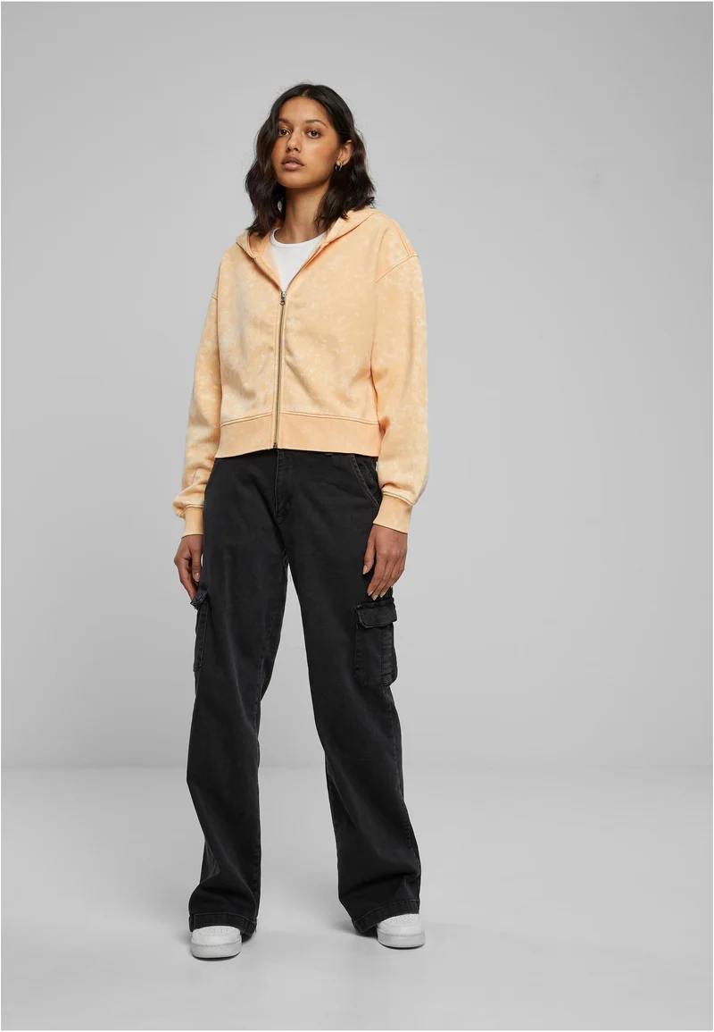 UC Short Oversized Towel Washed Zip Hoody