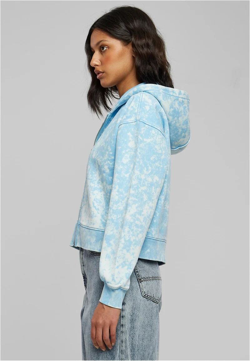 UC Short Oversized Towel Washed Zip Hoody