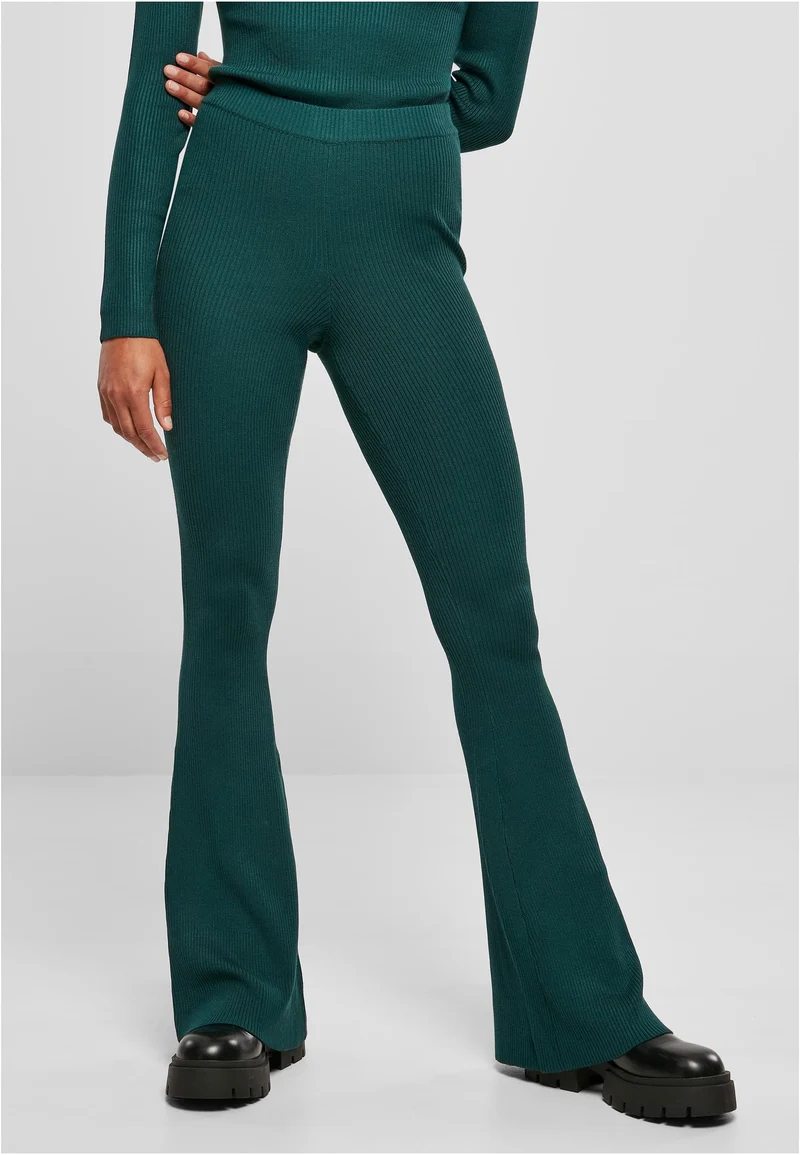 UC Rib Knit Bootcut Tights