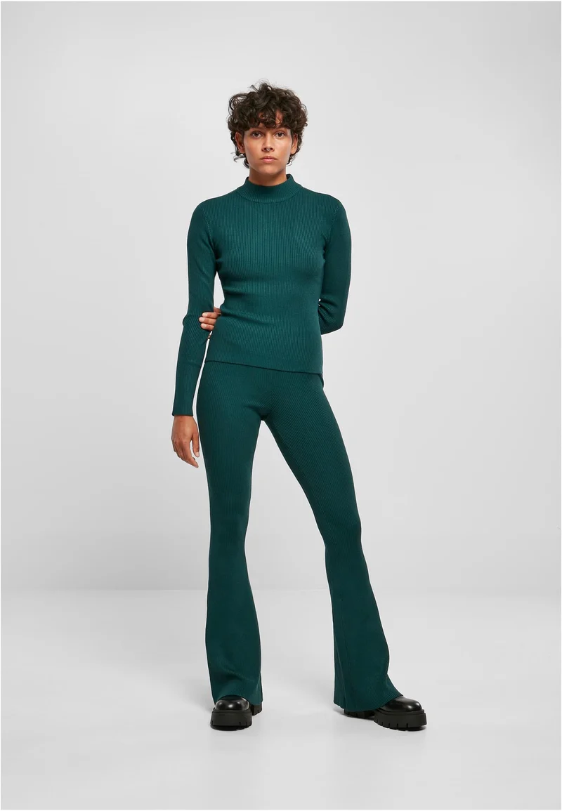 UC Rib Knit Bootcut Tights