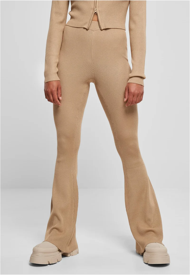 UC Rib Knit Bootcut Tights