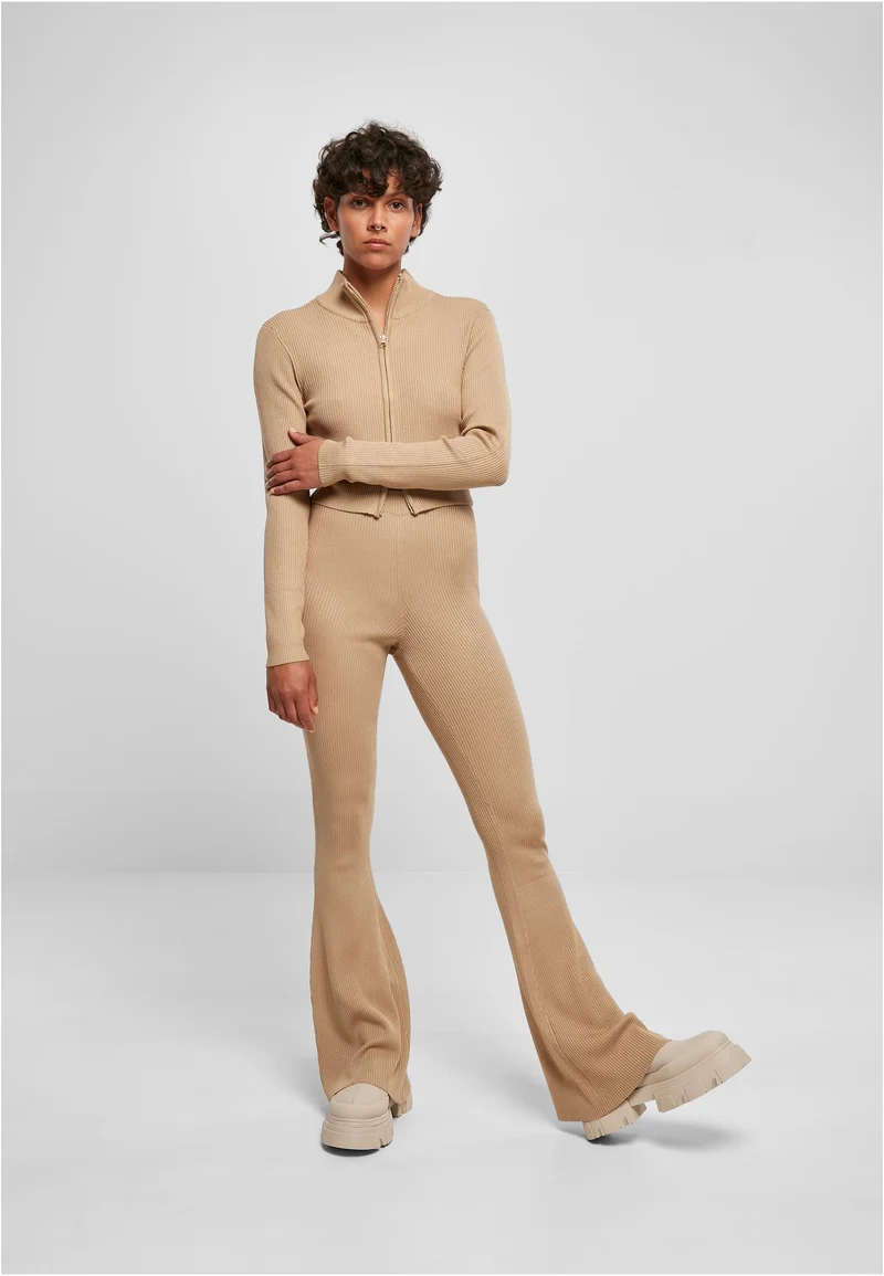 UC Rib Knit Bootcut Tights