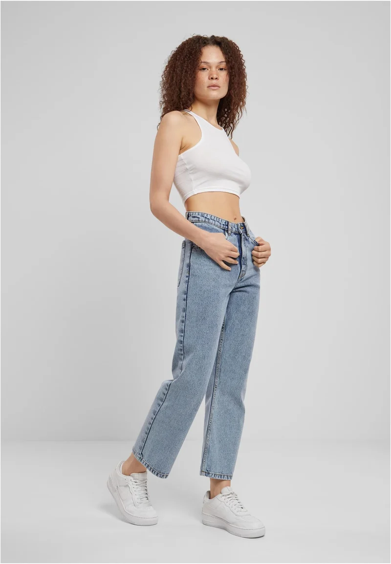 UC Cropped Straight Leg Denim Pants