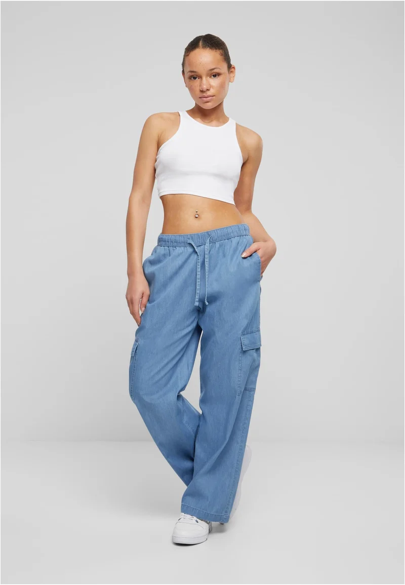 UC Light Denim Cargo Pants