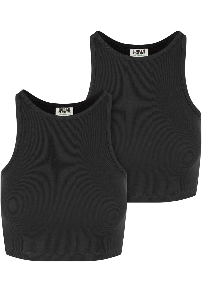 UC Organic Cropped Rib Top 2-Pack