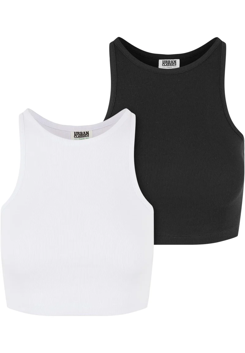 UC Organic Cropped Rib Top 2-Pack