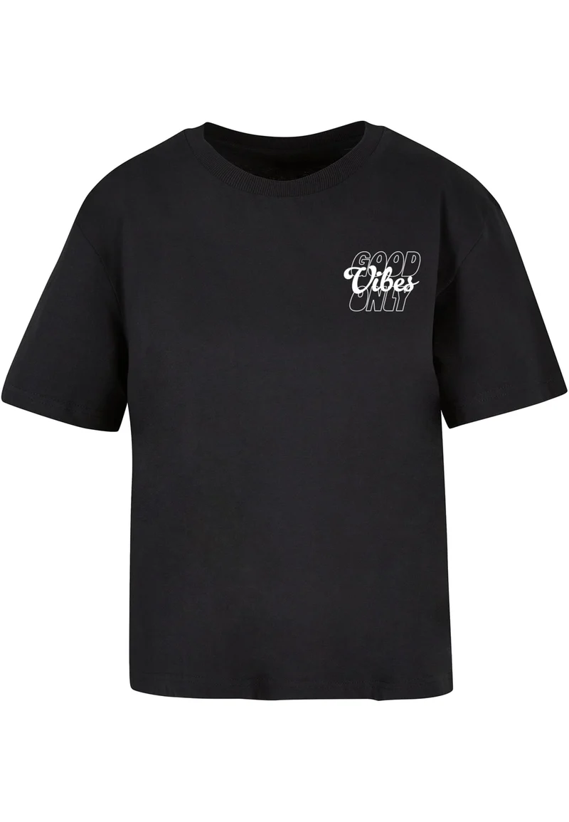 MT Good Vibes Wording Puff Print Tee