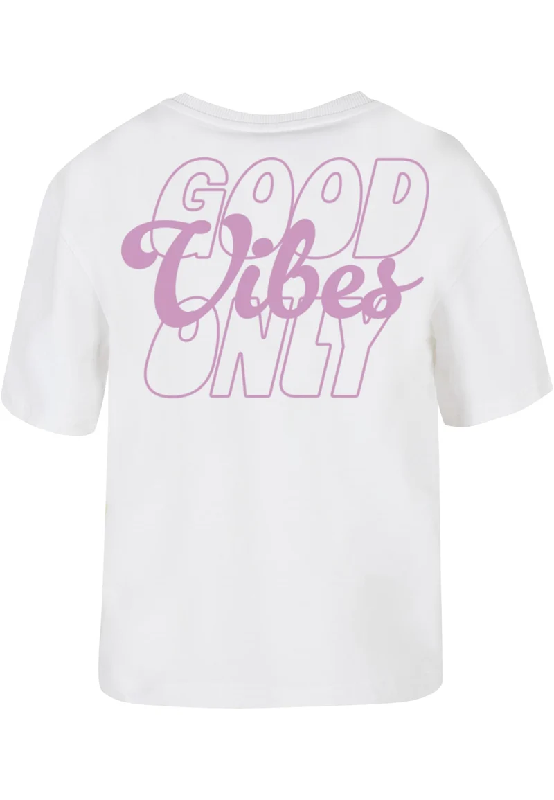 MT Good Vibes Wording Puff Print Tee