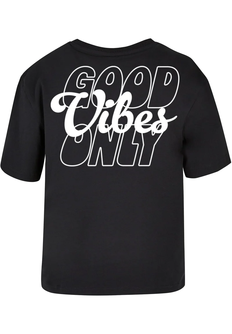 MT Good Vibes Wording Puff Print Tee
