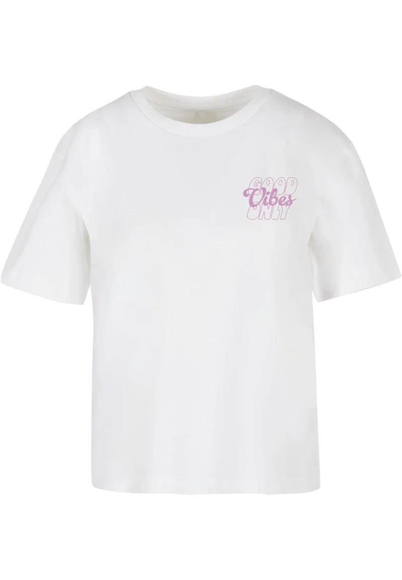 MT Good Vibes Wording Puff Print Tee