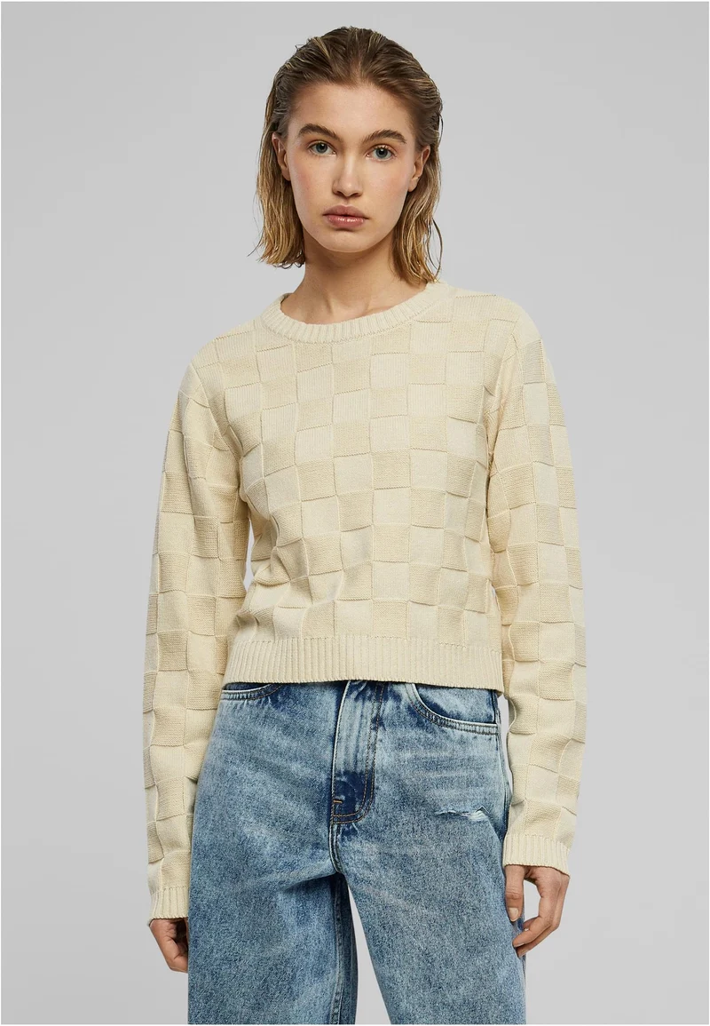UC Check Knit Sweater