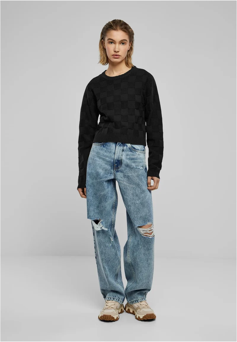 UC Check Knit Sweater