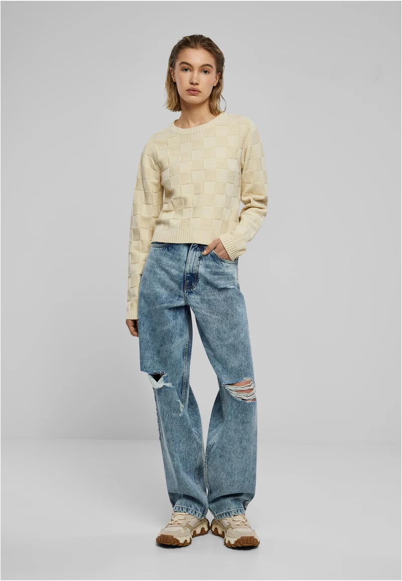 UC Check Knit Sweater