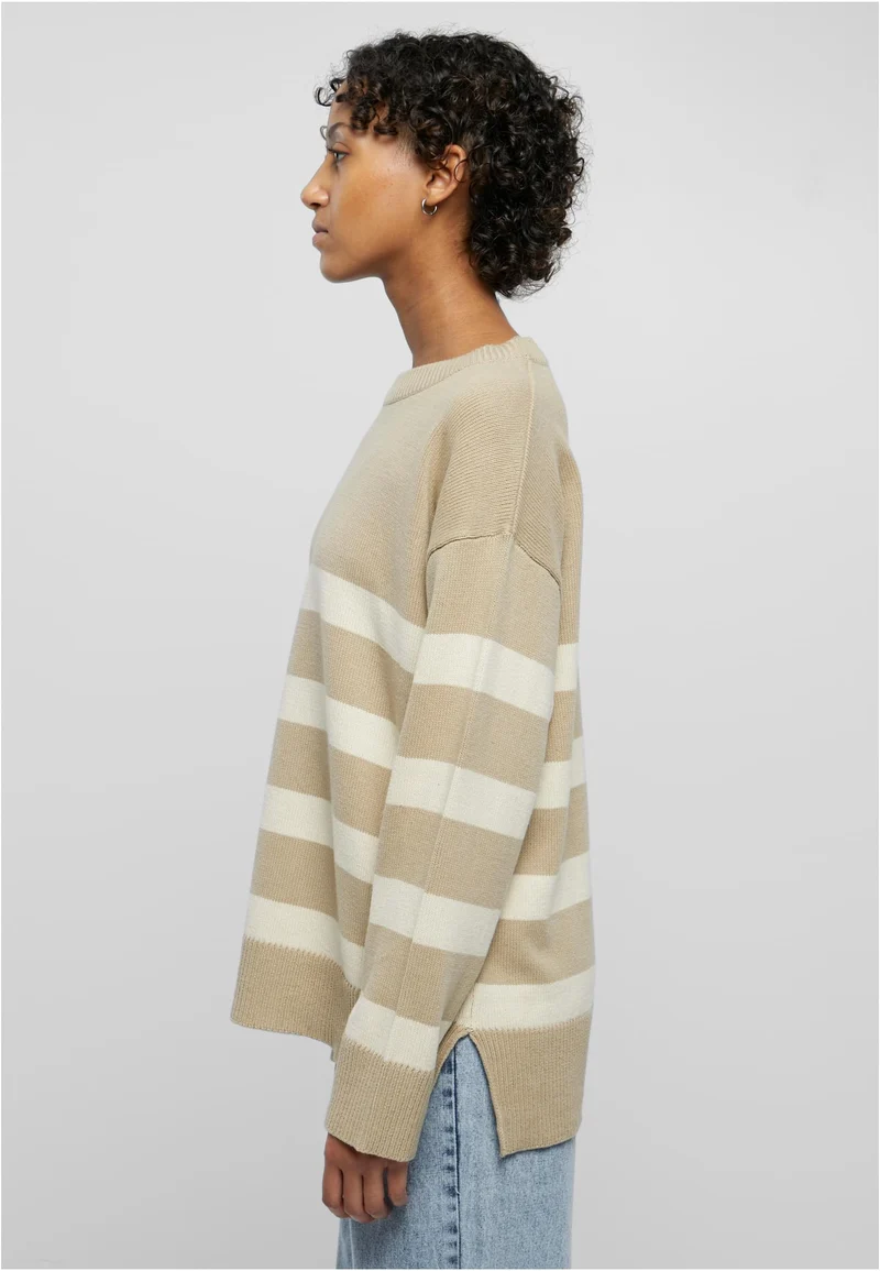 UC Striped Knit Crew Sweater