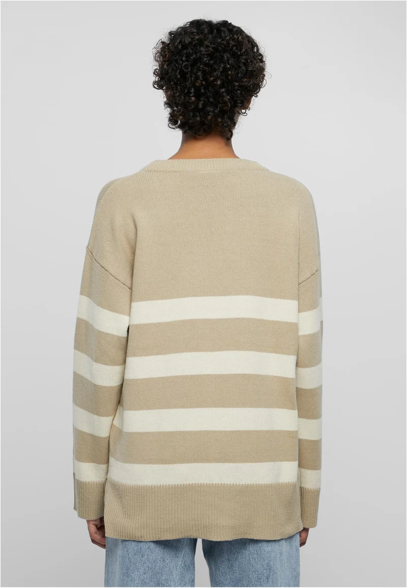 UC Striped Knit Crew Sweater