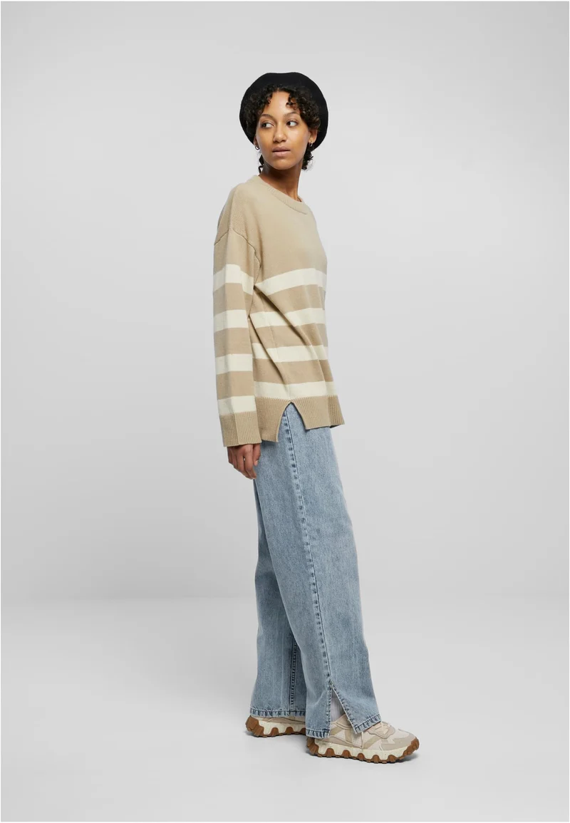 UC Striped Knit Crew Sweater