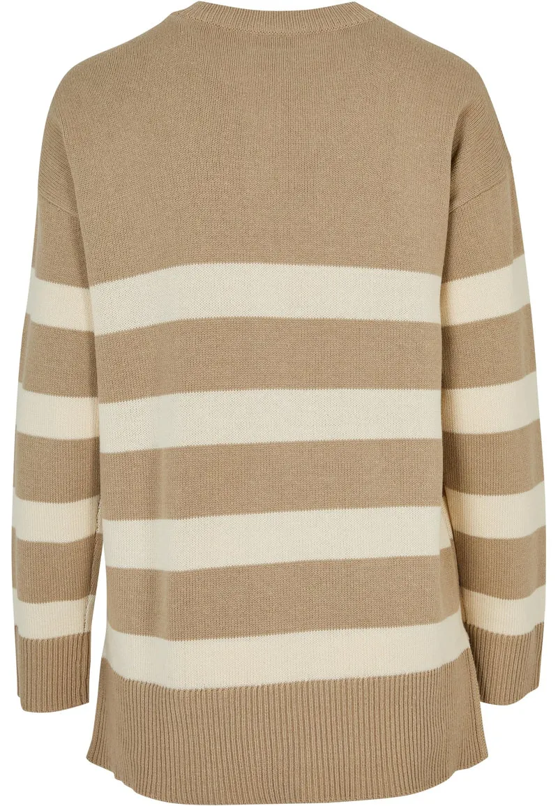 UC Striped Knit Crew Sweater