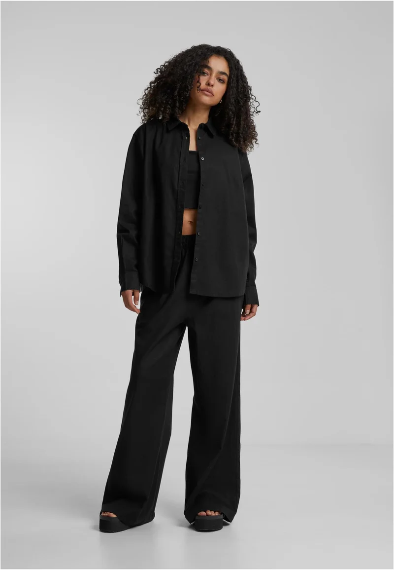 UC Linen Mixed Oversized Shirt