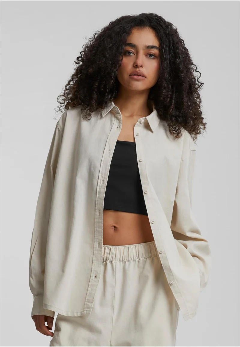 UC Linen Mixed Oversized Shirt