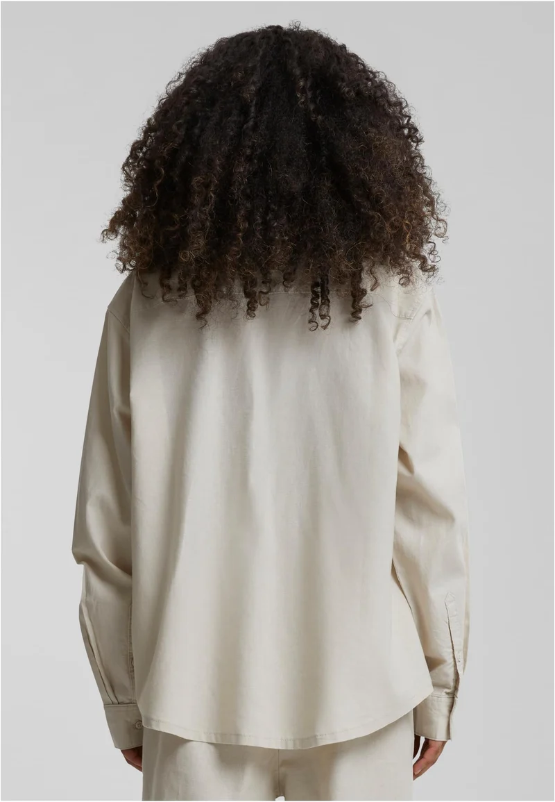 UC Linen Mixed Oversized Shirt