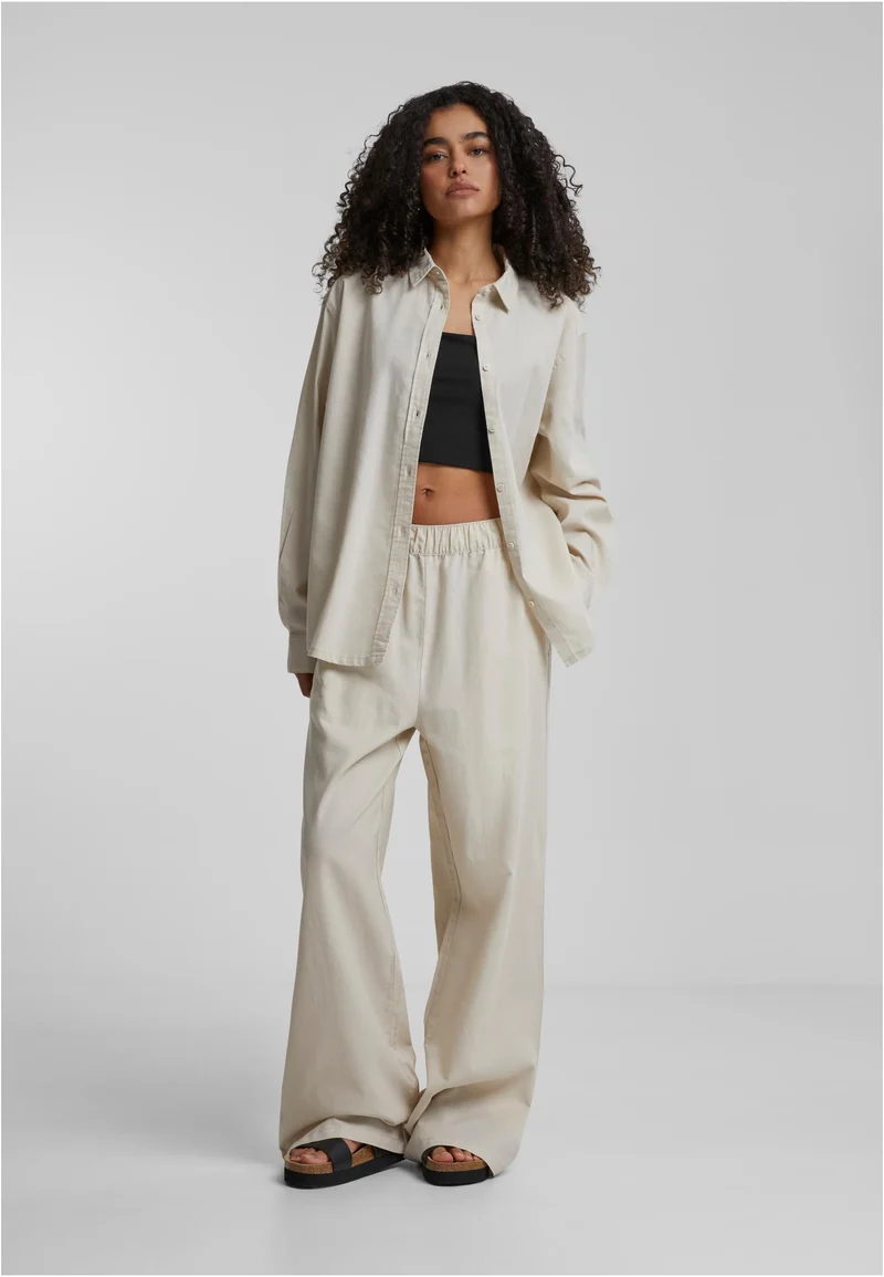 UC Linen Mixed Oversized Shirt