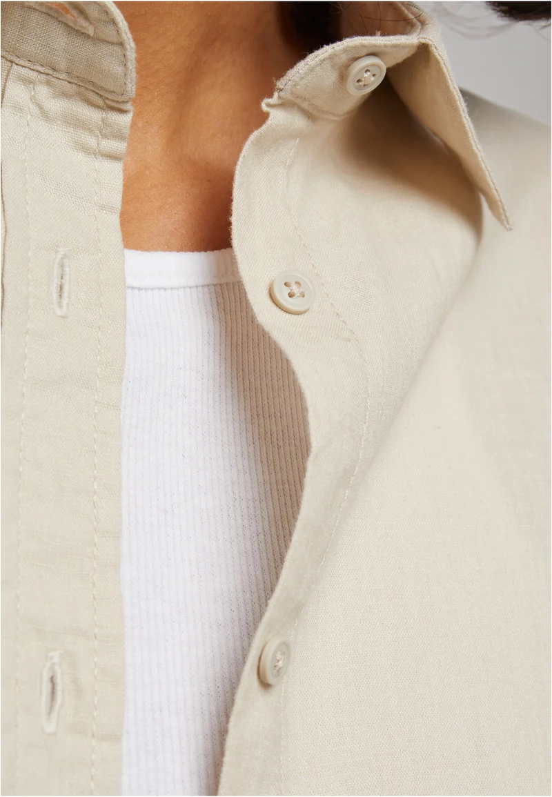 UC Linen Mixed Oversized Shirt