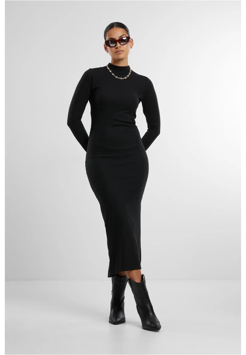 UC Rib Longlseeve Mockneck Dress