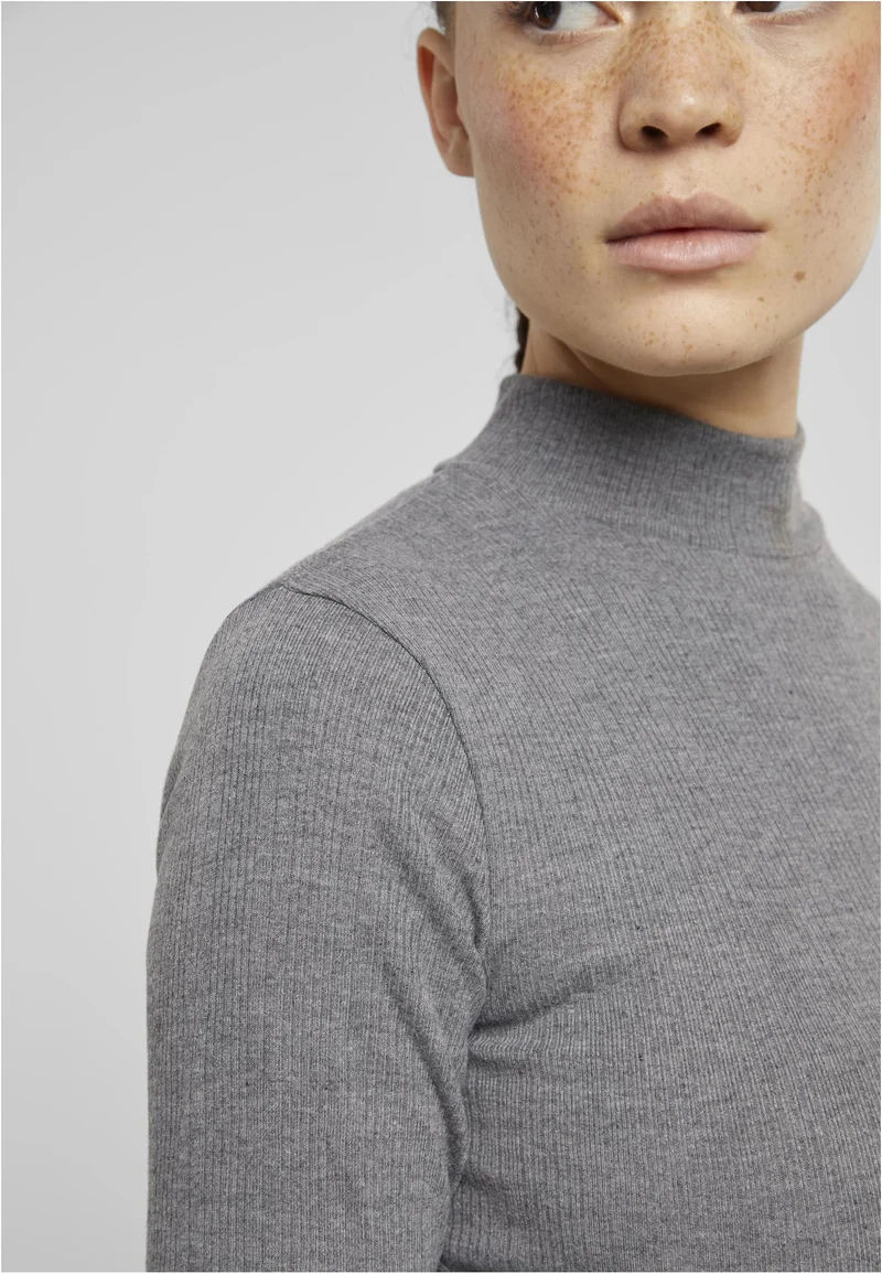 UC Rib Longlseeve Mockneck Dress