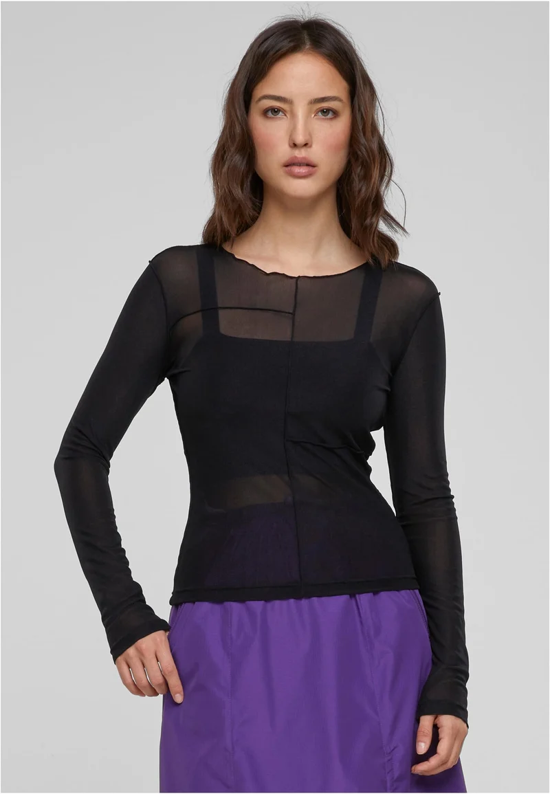 UC Exposed Seam Mesh Longsleeve