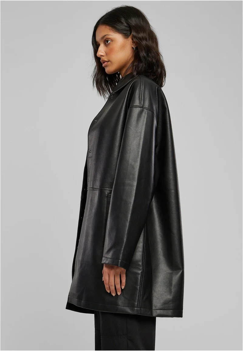 UC Faux Leather Coat