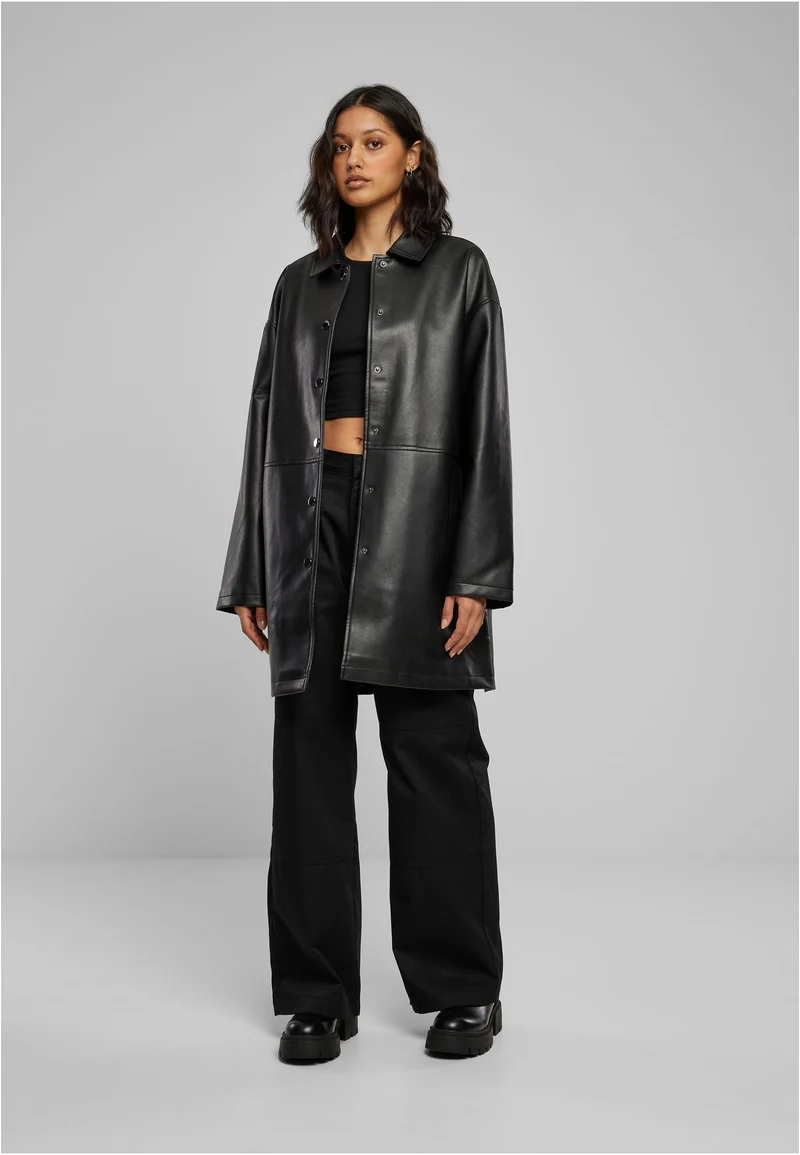 UC Faux Leather Coat