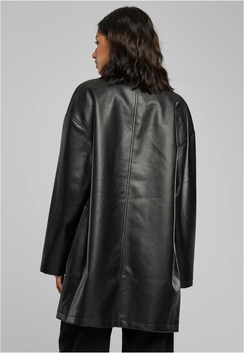 UC Faux Leather Coat