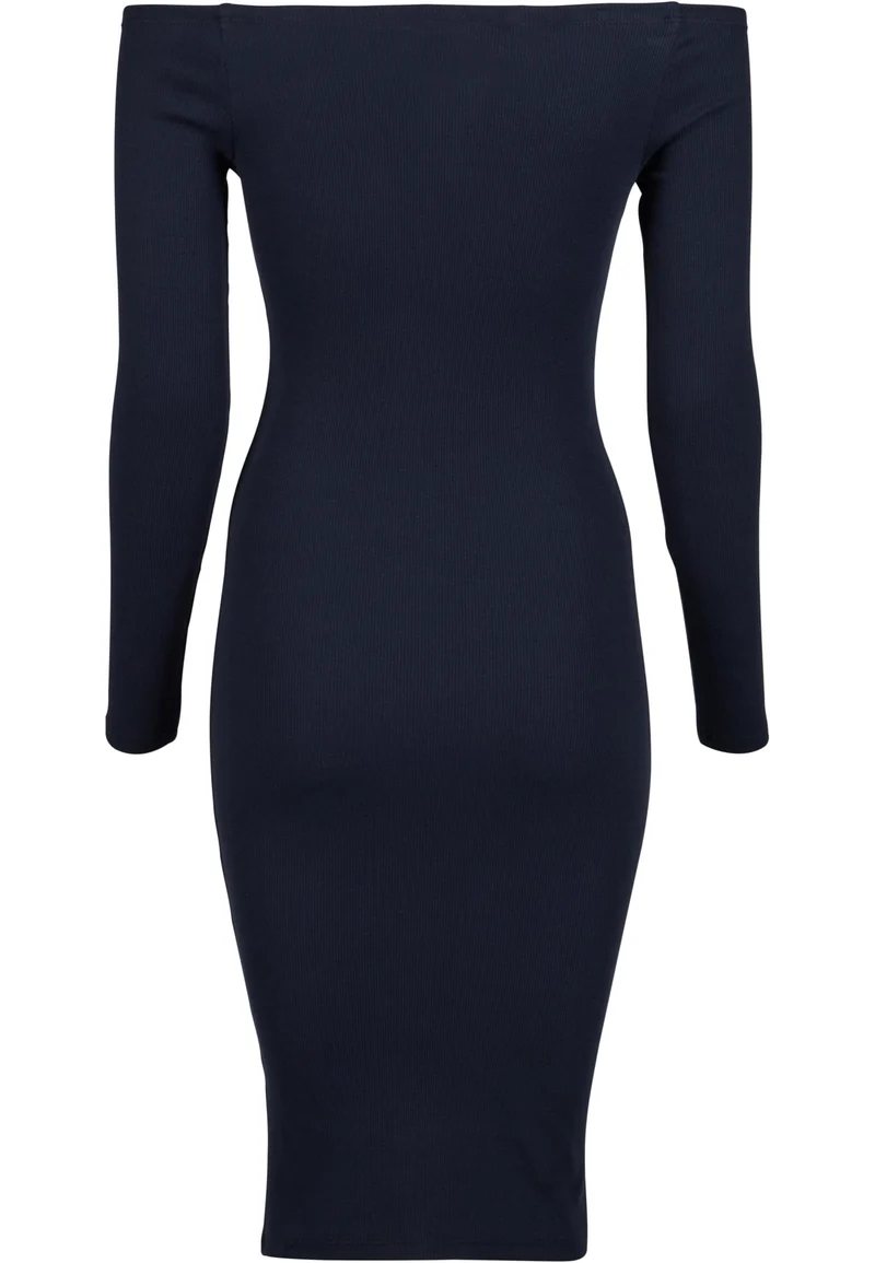 UC Off Shoulder Longsleeve Rib Dress