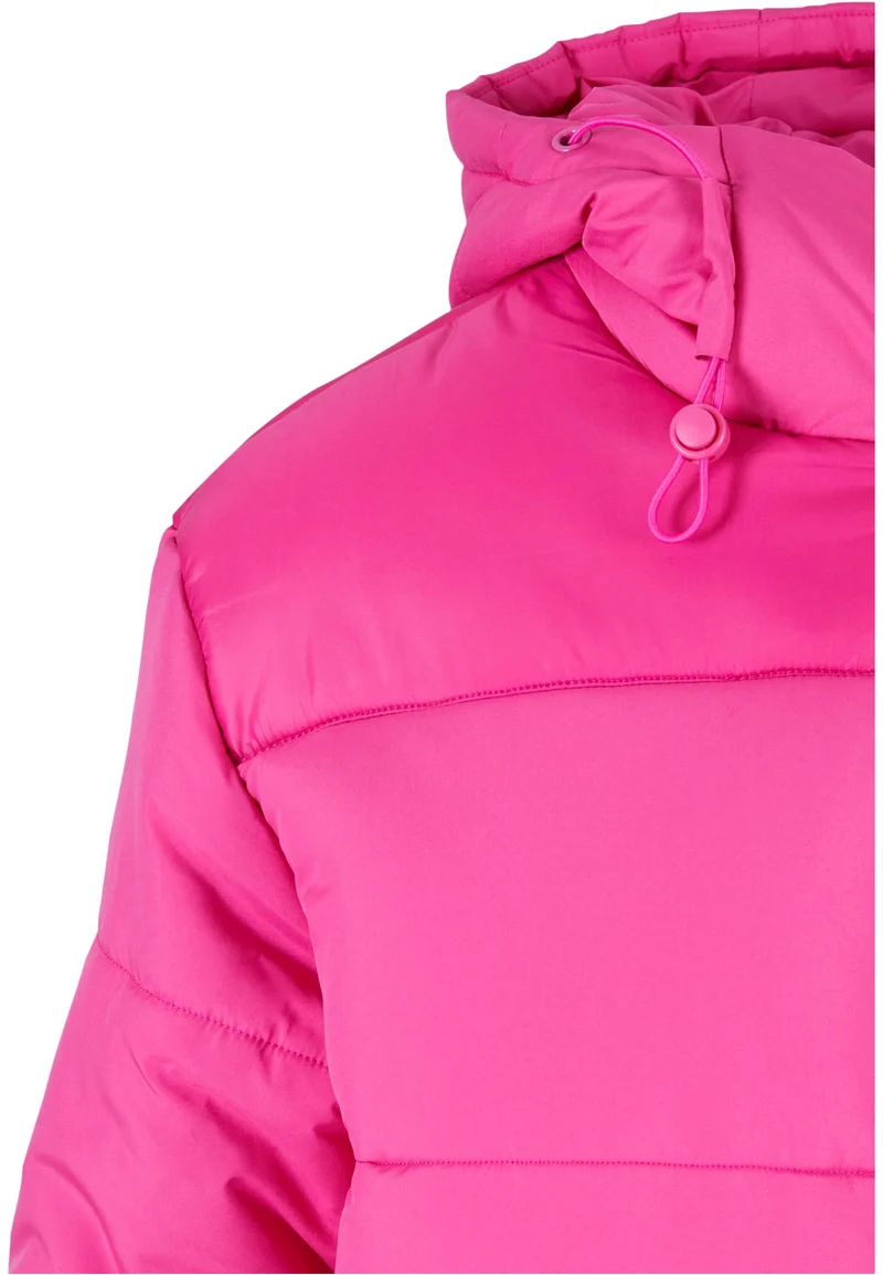UC Hooded Mixed Puffer Coat