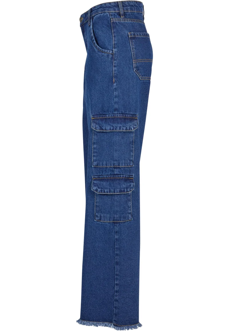 UC Mid Waist Cargo Denim Pants