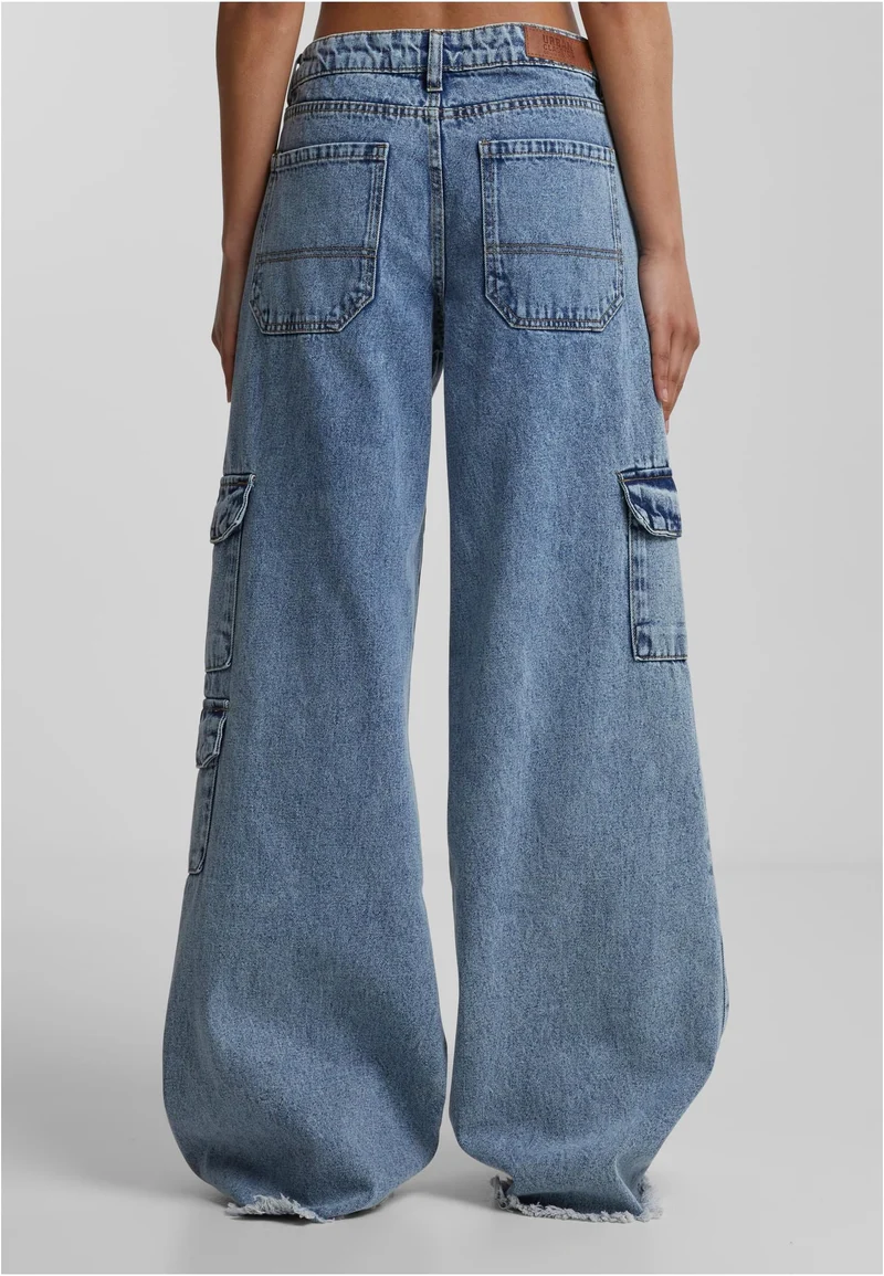 UC Mid Waist Cargo Denim Pants