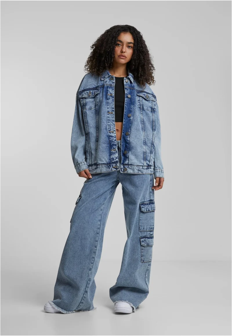 UC Mid Waist Cargo Denim Pants