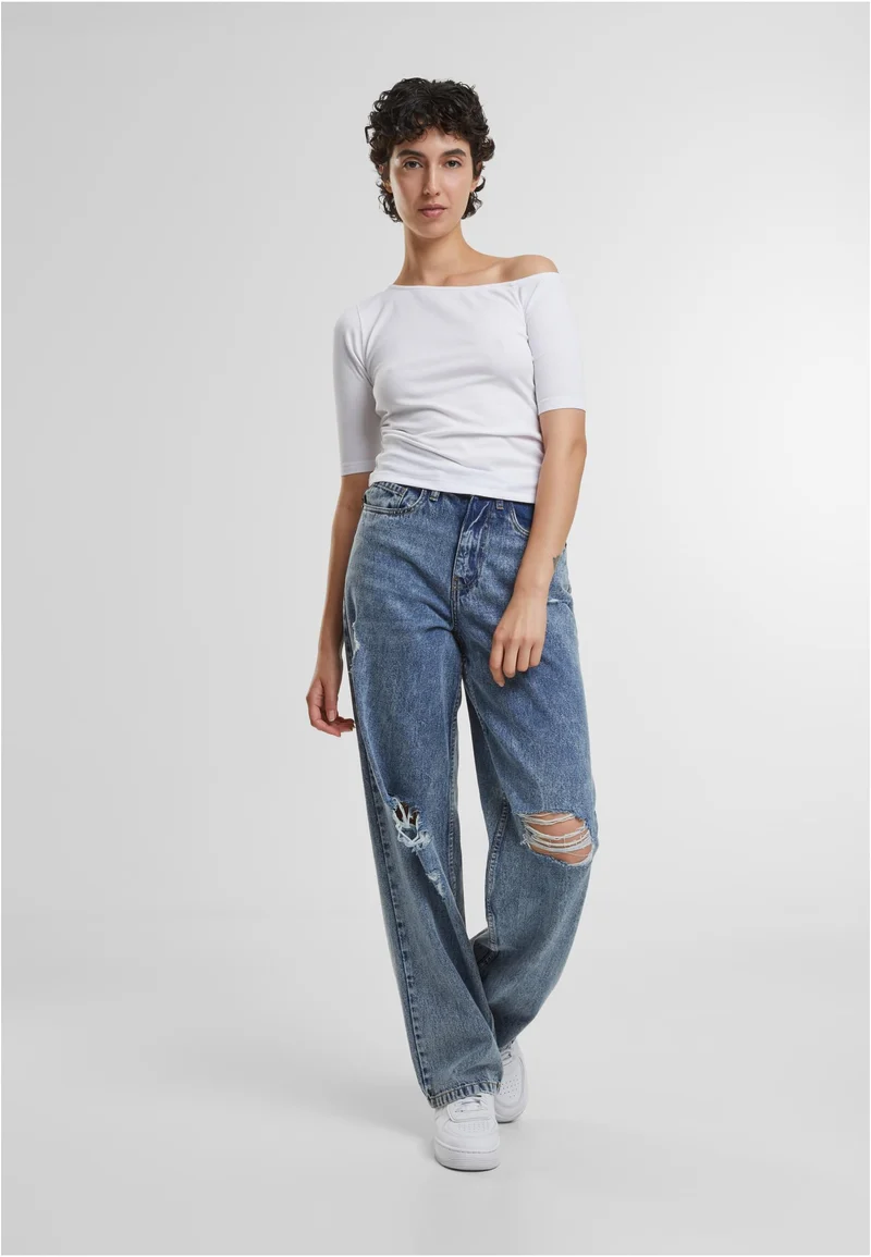 UC Distressed 90's Wide Leg Denim Pants