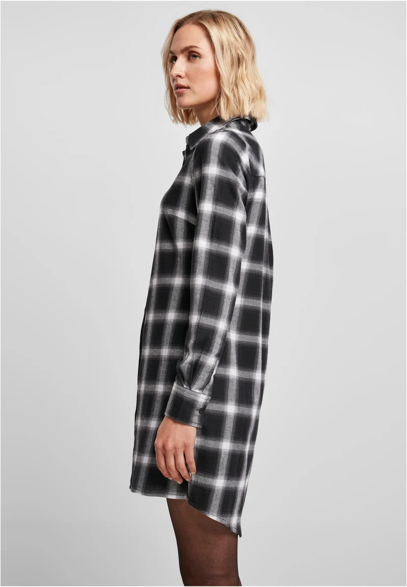 UC Cotton Check Shirt Dress