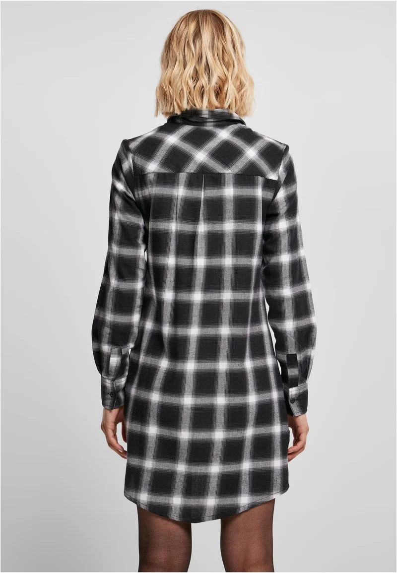 UC Cotton Check Shirt Dress