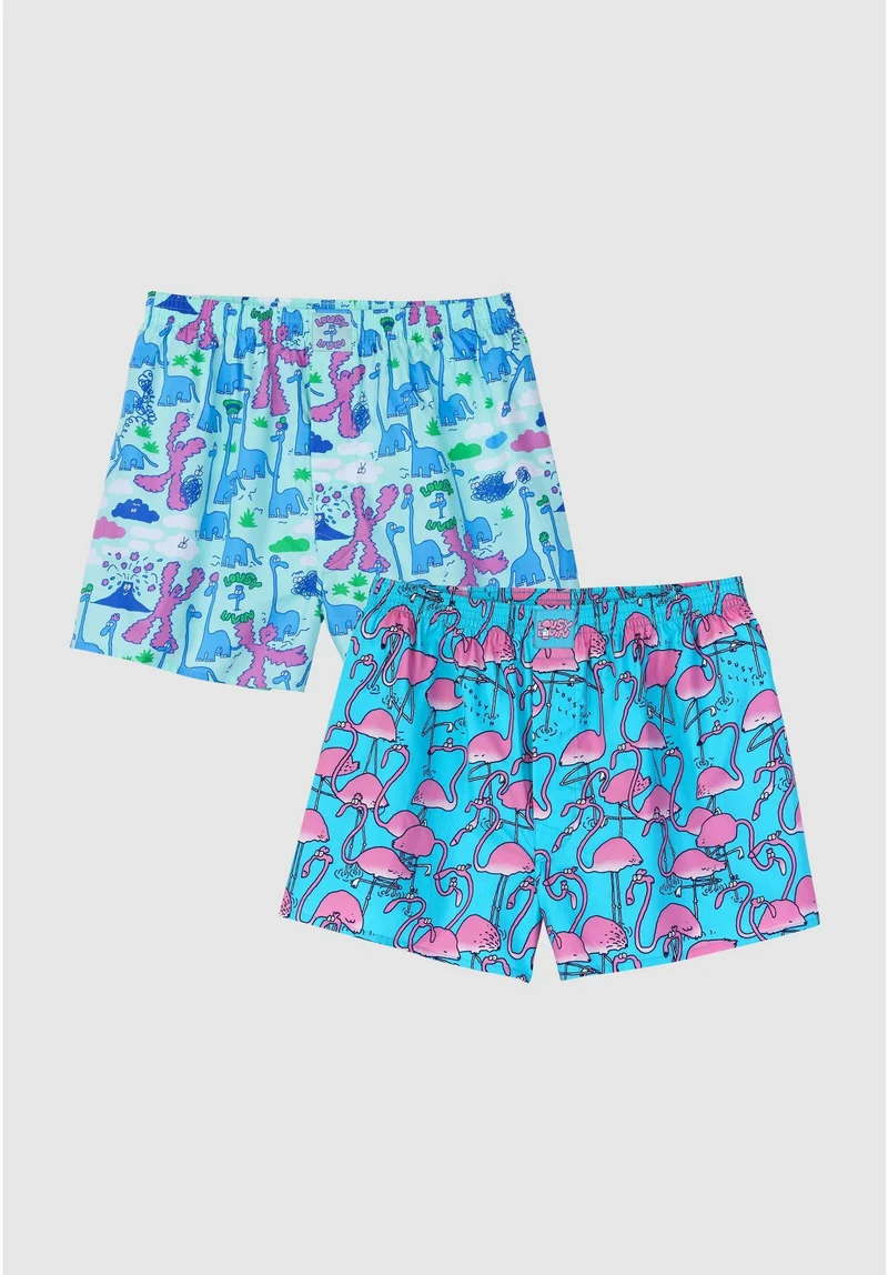 Dino & Greater Flamingo 2er Pack